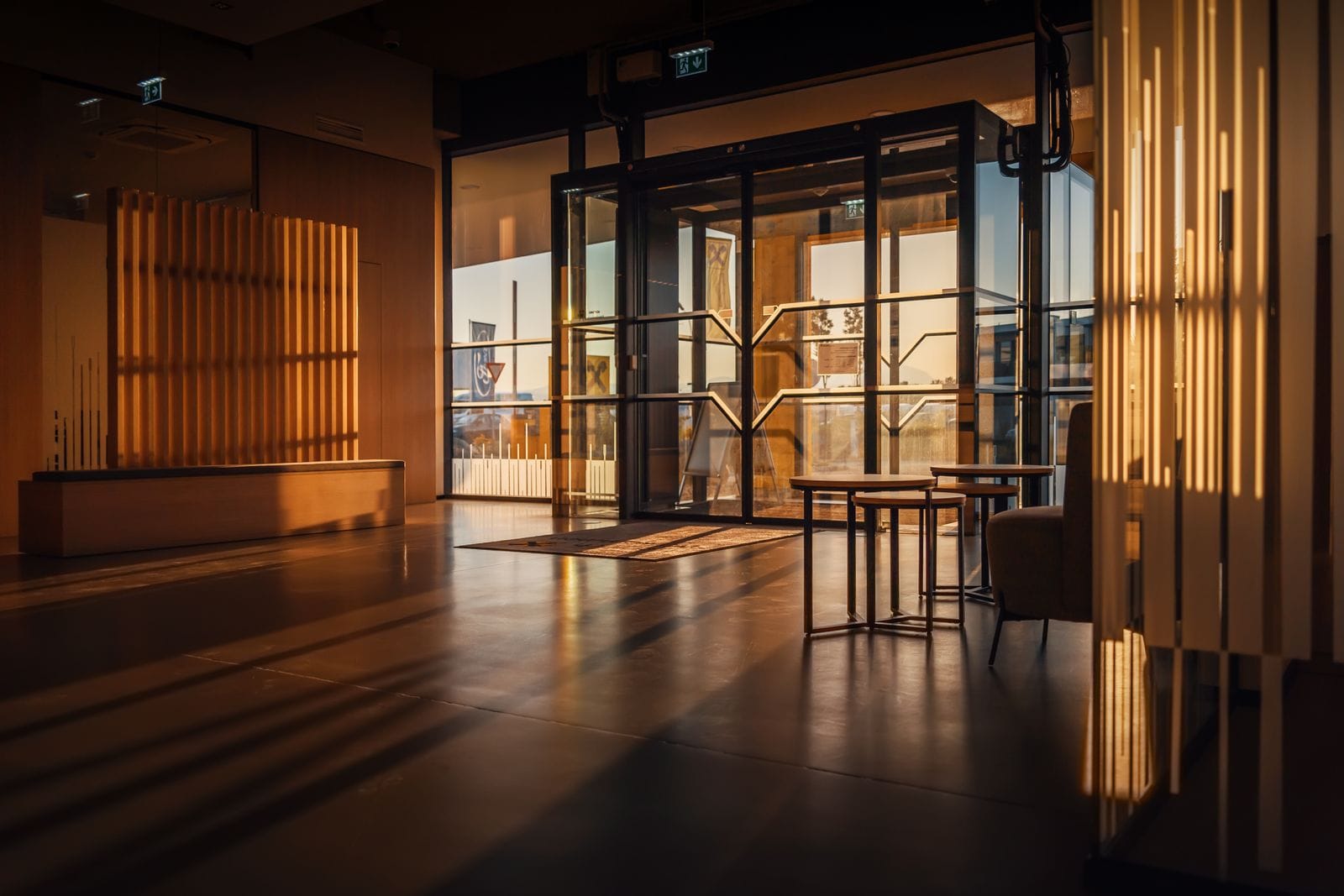 Hotel lobby interior